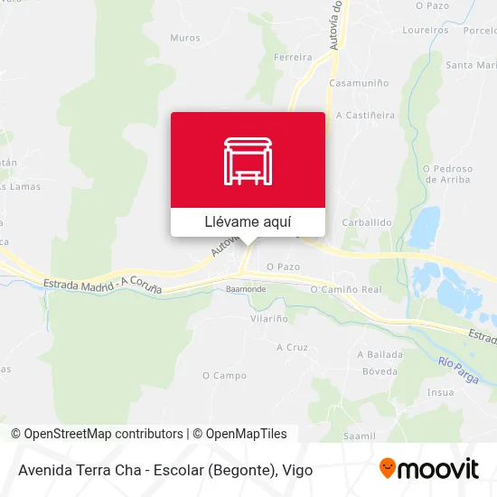 Mapa Avenida Terra Cha - Escolar (Begonte)