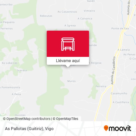 Mapa As Pallotas (Guitiriz)