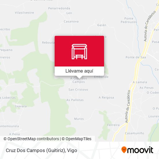 Mapa Cruz Dos Campos (Guitiriz)