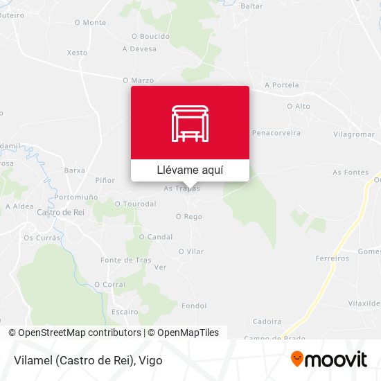 Mapa Vilamel (Castro de Rei)
