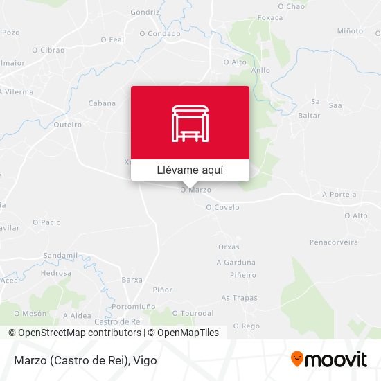 Mapa Marzo (Castro de Rei)