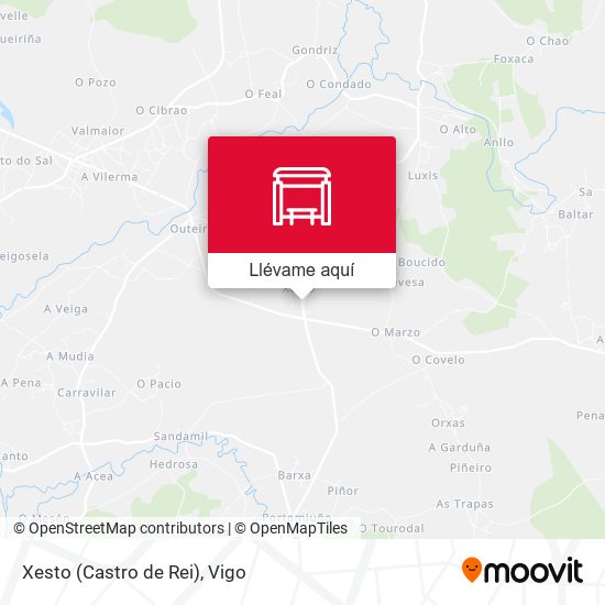 Mapa Xesto (Castro de Rei)