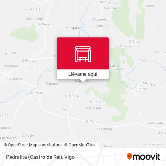 Mapa Pedrafita (Castro de Rei)