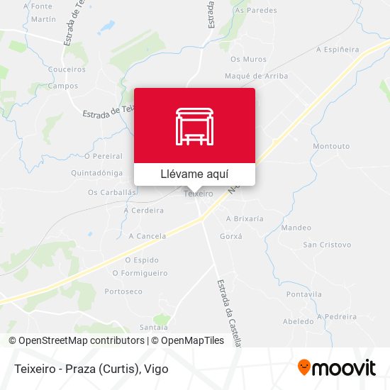 Mapa Teixeiro - Praza (Curtis)