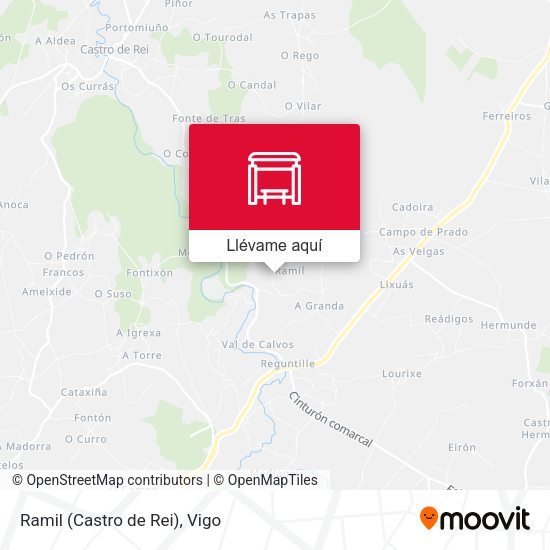 Mapa Ramil (Castro de Rei)