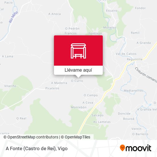Mapa A Fonte (Castro de Rei)