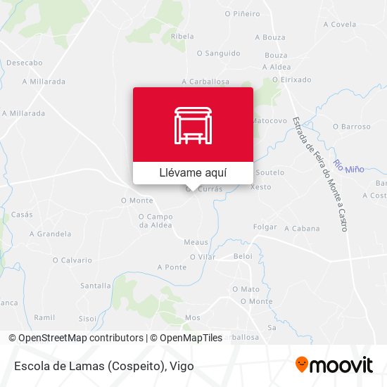 Mapa Escola de Lamas (Cospeito)