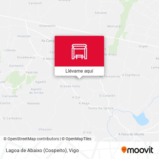 Mapa Lagoa de Abaixo (Cospeito)
