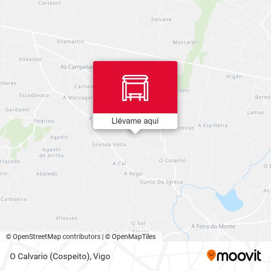 Mapa O Calvario (Cospeito)