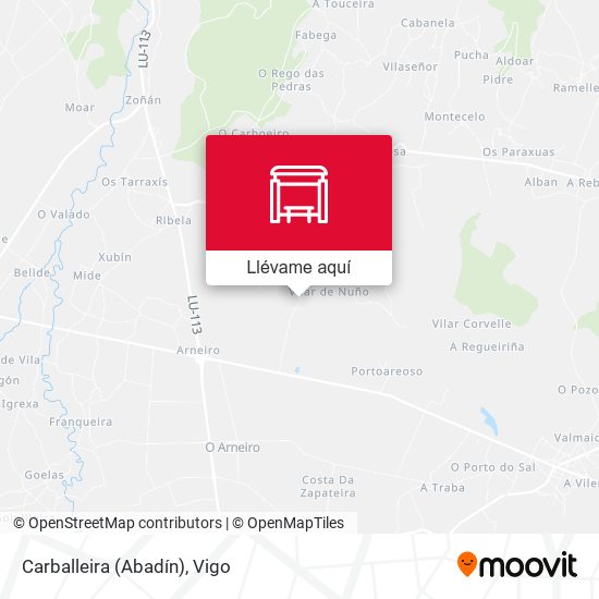 Mapa Carballeira (Abadín)