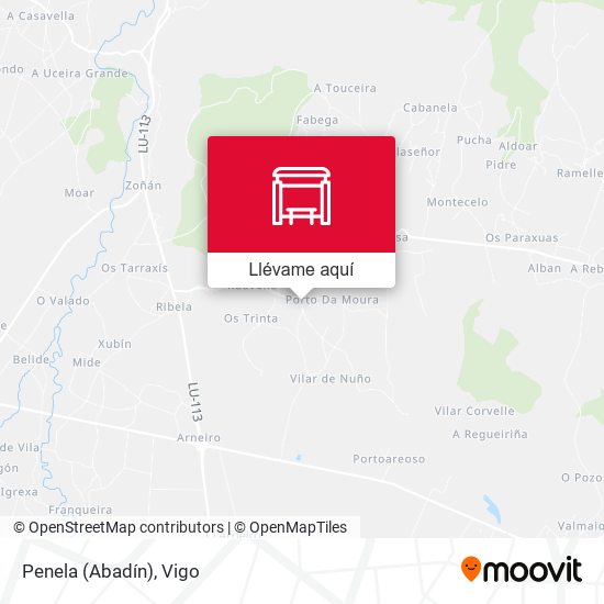 Mapa Penela (Abadín)