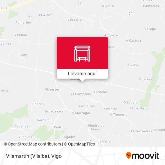 Mapa Vilamartín (Vilalba)