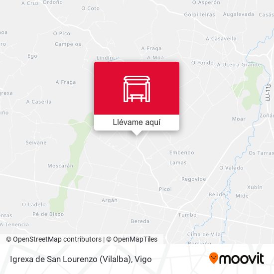 Mapa Igrexa de San Lourenzo (Vilalba)
