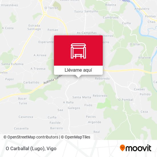 Mapa O Carballal (Lugo)