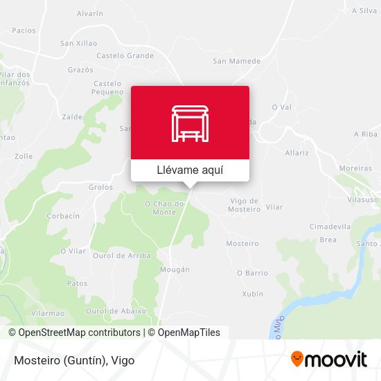 Mapa Mosteiro (Guntín)