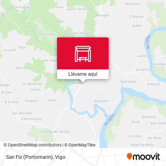 Mapa San Fiz (Portomarín)