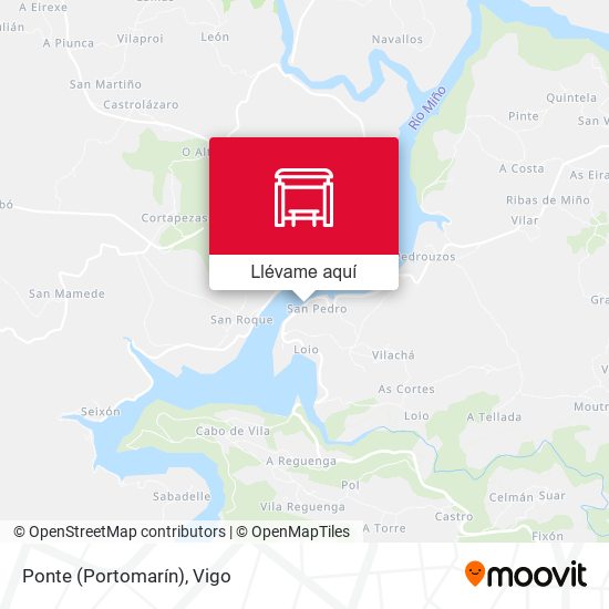 Mapa Ponte (Portomarín)