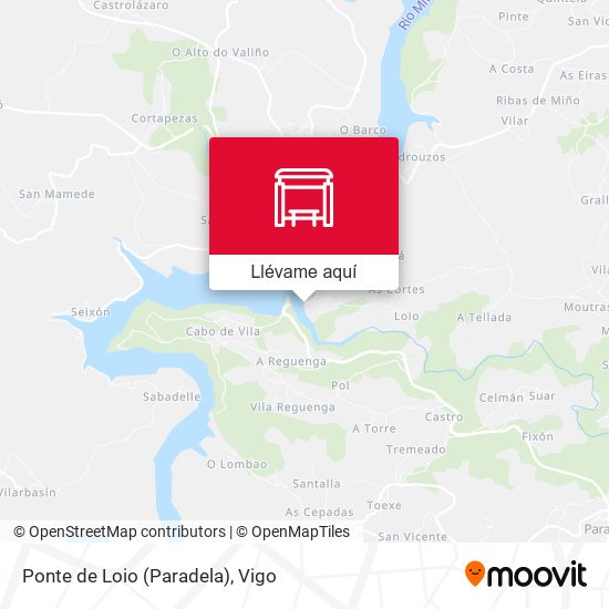 Mapa Ponte de Loio (Paradela)