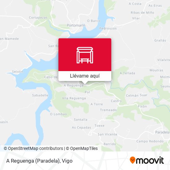 Mapa A Reguenga (Paradela)