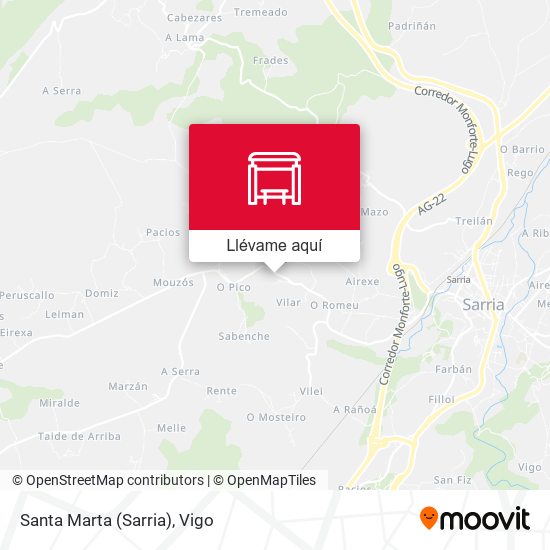 Mapa Santa Marta (Sarria)