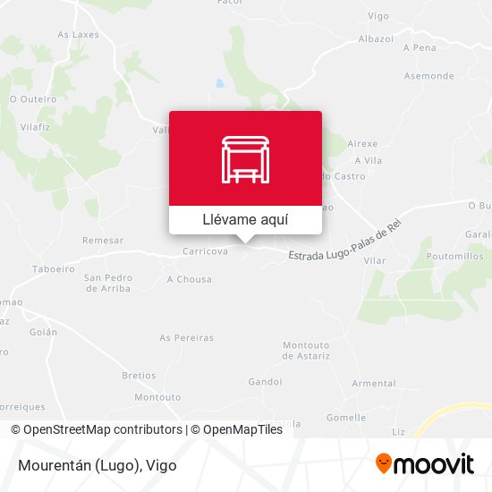 Mapa Mourentán (Lugo)