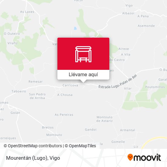 Mapa Mourentán (Lugo)