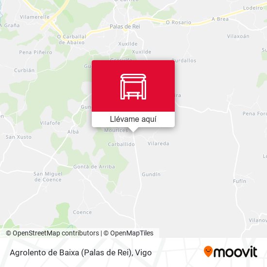 Mapa Agrolento de Baixa (Palas de Rei)
