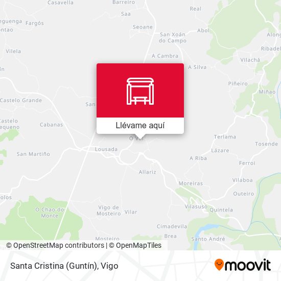 Mapa Santa Cristina (Guntín)