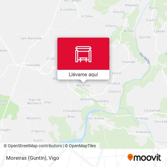Mapa Moreiras (Guntín)