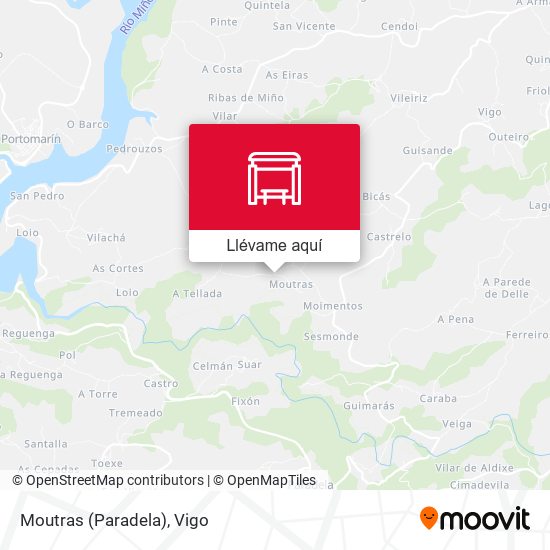 Mapa Moutras (Paradela)