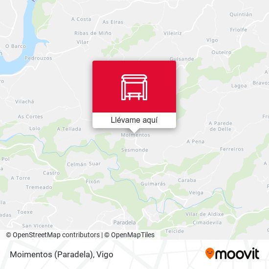 Mapa Moimentos (Paradela)