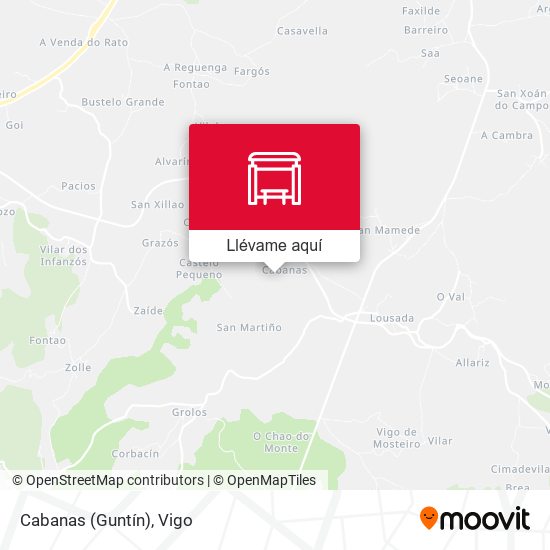Mapa Cabanas (Guntín)