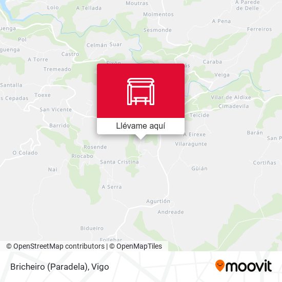 Mapa Bricheiro (Paradela)