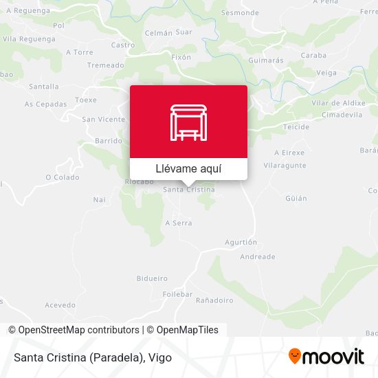 Mapa Santa Cristina (Paradela)