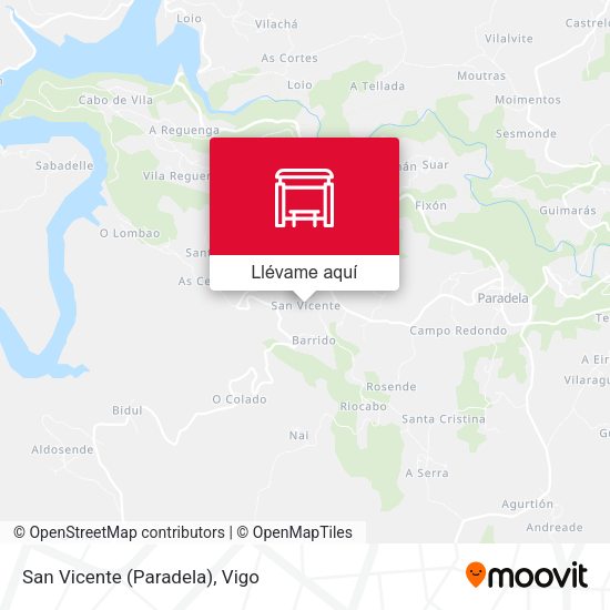 Mapa San Vicente (Paradela)