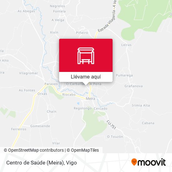 Mapa Centro de Saúde (Meira)