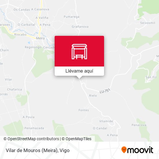 Mapa Vilar de Mouros (Meira)