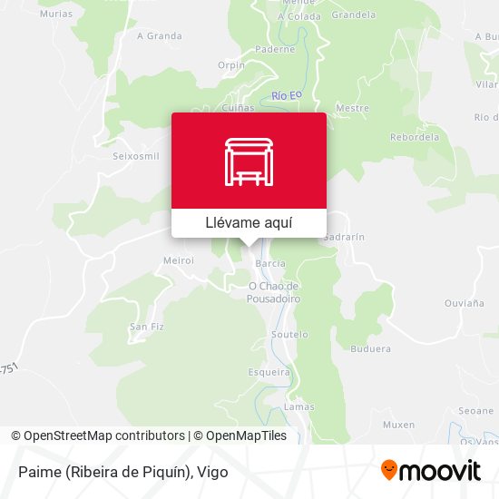 Mapa Paime (Ribeira de Piquín)