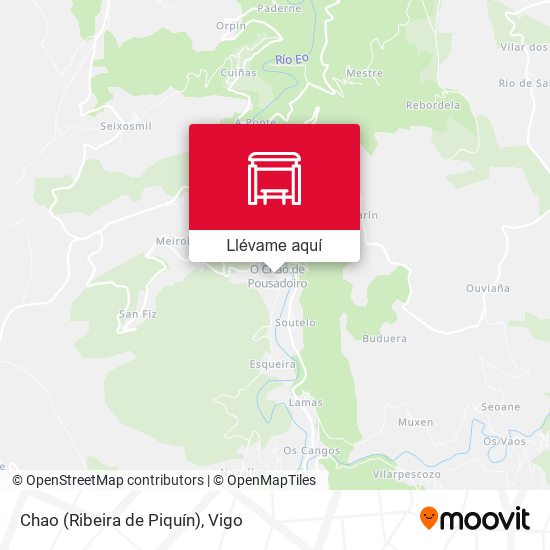 Mapa Chao (Ribeira de Piquín)