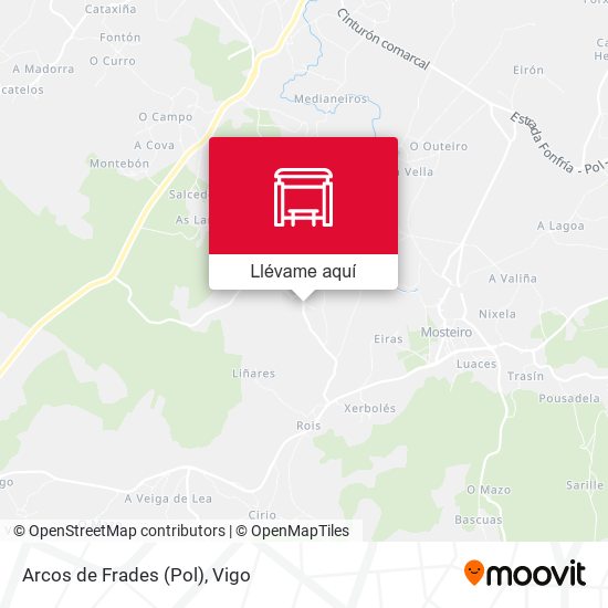 Mapa Arcos de Frades (Pol)
