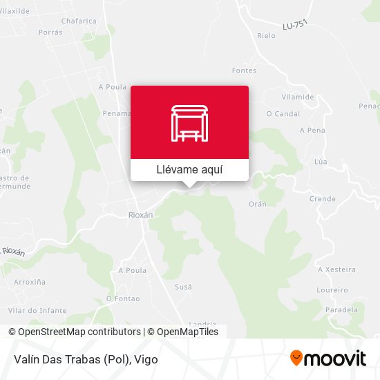 Mapa Valín Das Trabas (Pol)