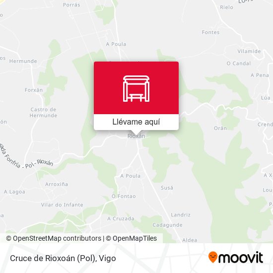 Mapa Cruce de Rioxoán (Pol)