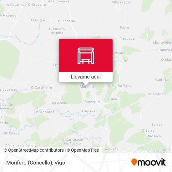 Mapa Monfero (Concello)