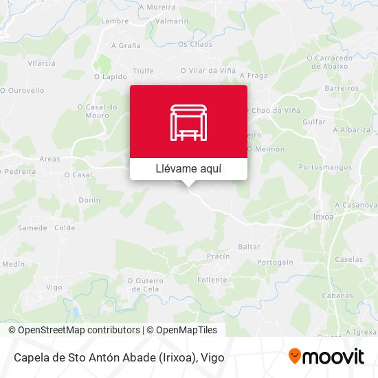 Mapa Capela de Sto Antón Abade (Irixoa)