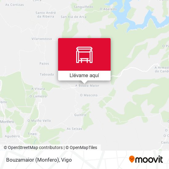 Mapa Bouzamaior (Monfero)