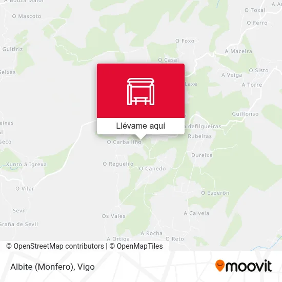 Mapa Albite (Monfero)