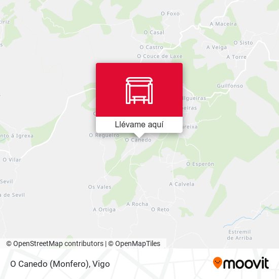 Mapa O Canedo (Monfero)