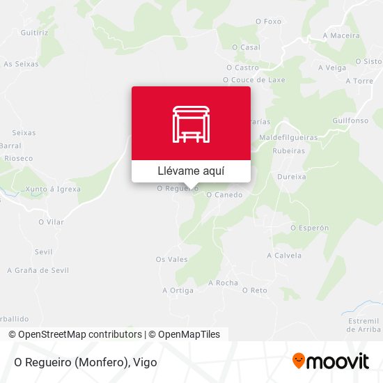 Mapa O Regueiro (Monfero)