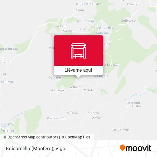 Mapa Boicornello (Monfero)