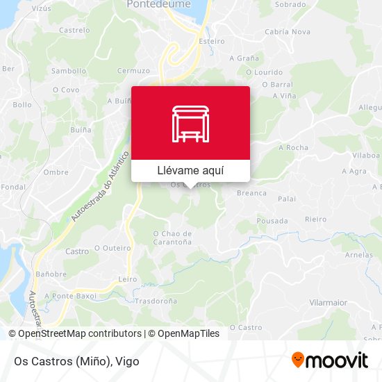 Mapa Os Castros (Miño)